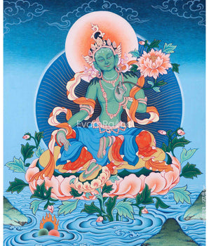 High-Quality Giclee Art Print For Green Tara Chant 