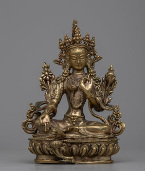 Green Tara Tibetan Statue