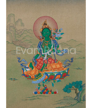 Swift Liberator Green Tara Thangka 