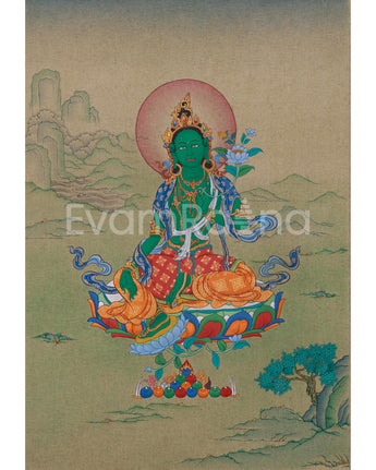 Swift Liberator Green Tara Thangka 