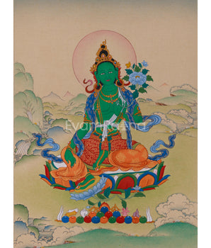 Goddess Green Tara Painting
