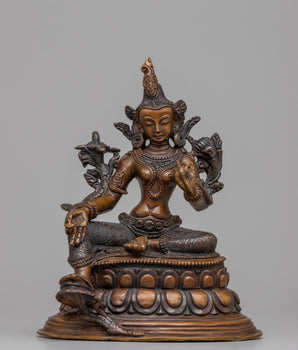 Green Tara Garden Statue