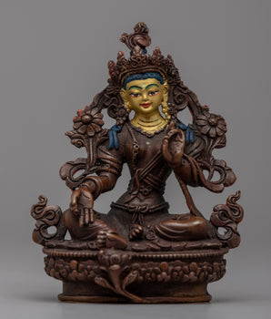 Small Green Tara Statue