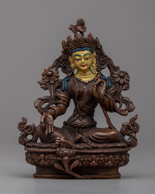 Small Green Tara Statue