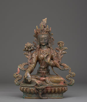 Compassionate Green Tara Handmade Figurine 