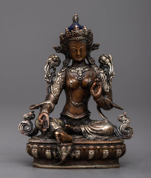 Buddhist Machine Made Green Tara Statue