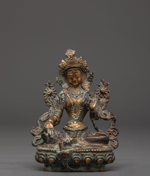 Handmade Green Tara Figurine