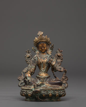 Handmade Green Tara Figurine