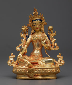 Small Green Tara Statue | Swift Liberator