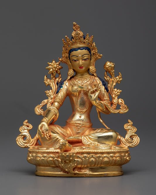 Small Green Tara Statue | Swift Liberator