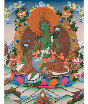 Green Tara Thangka