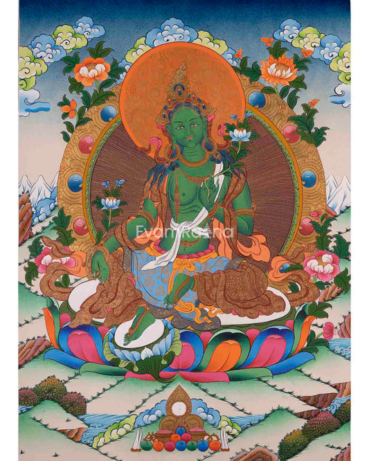 Green Tara Thangka