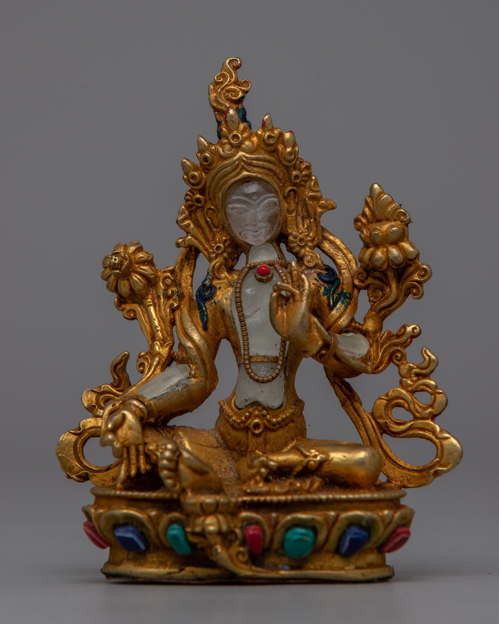 Tibetan Green Tara Statue