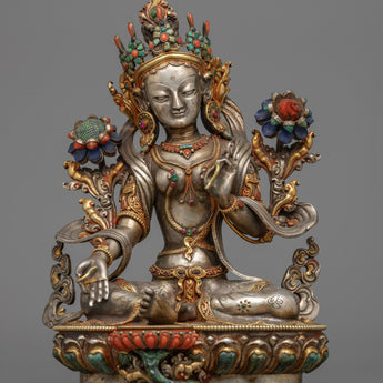 Green Tara Goddess of Compassion Statue