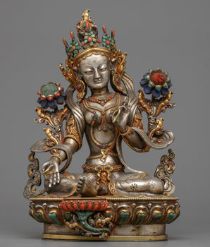 Green Tara Goddess of Compassion Statue