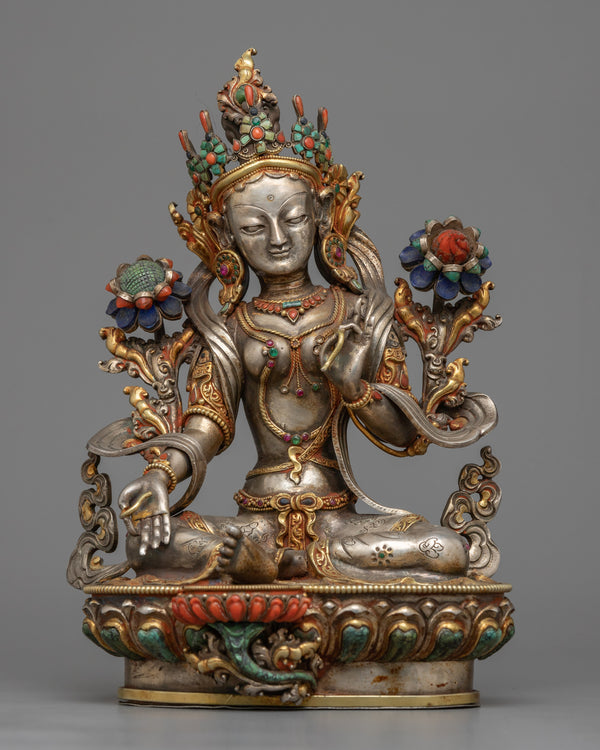 Green Tara Goddess of Compassion Statue