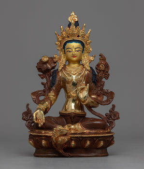 Religious Green Tara Statue
