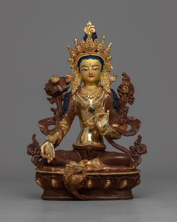 Religious Green Tara Statue