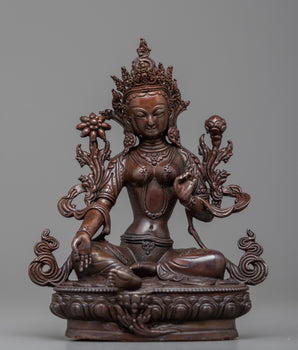 Tibetan Arya Green Tara Statue