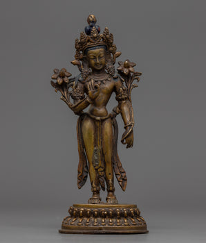 Green Tara Tibetan Statue