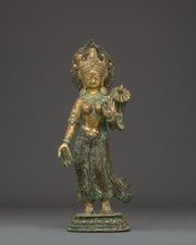 standing-green-tara-statue