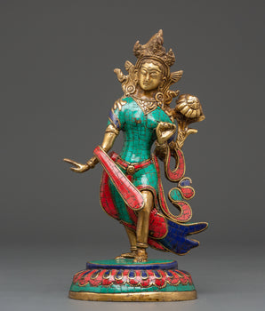 Green Tara Goddess Sculpture