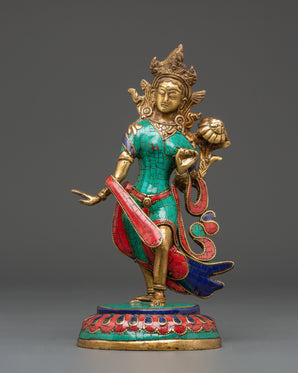 Green Tara Goddess Sculpture