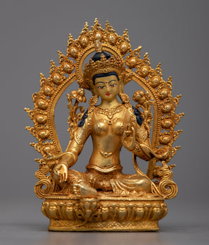 Miniature Green Tara Statue