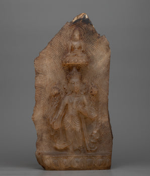 Standing Crystal Green Tara Statue