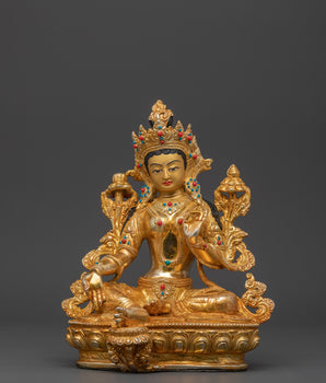 Green Tara Handcrafted Sculpture