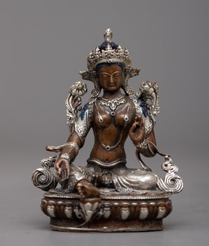Machine Made Green Tara Goddess Statue