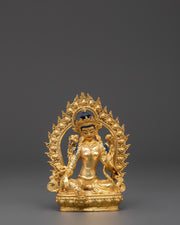 Handcrafted Sacred Shyama Tara Sculpture 