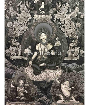 Green Tara thangka