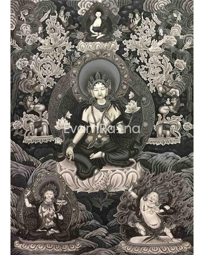 Green Tara thangka