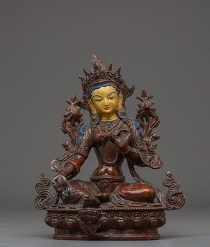 Tibetan Buddhist Deity Green Tara Statue