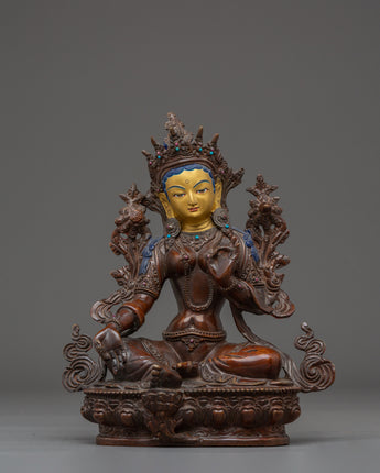 Tibetan Buddhist Deity Green Tara Statue