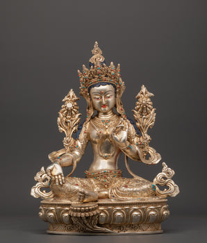 Sacred Green Tara Sculpture for Healing