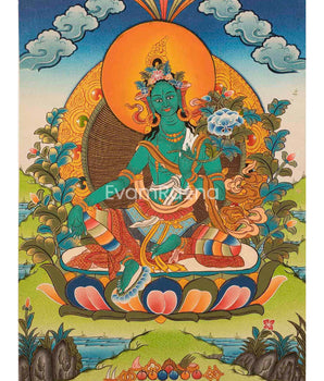 Green Tara Thangka | Mother of Liberation 