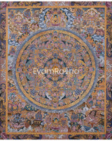 Grey Colored Buddha Mandala