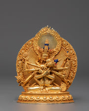 Bodhisattva Deity Guhyasamaja With His Consort Statue | Tantric Meditation Sculpture