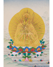 Himalayan Guru Rinpoche Painting | The Lotus Born Master of Tibetan Buddhism