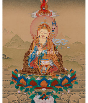 guru rinpoche with amitabha buddha