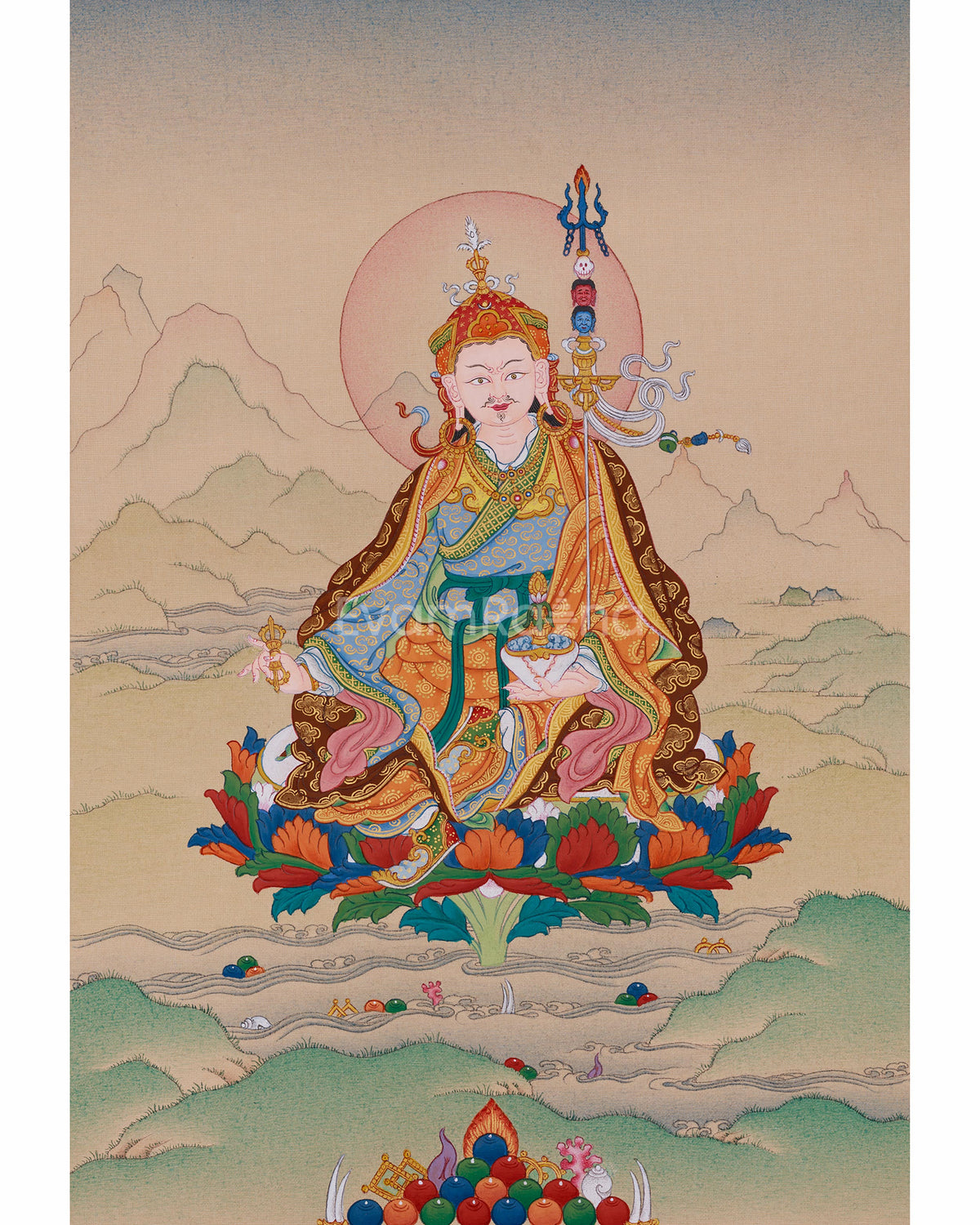 master-of-tantras-guru-rinpoche-thangka