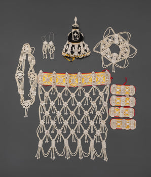 Handmade Tantric Ritual Bone Set | Tibetan Buddhist Ritual Art