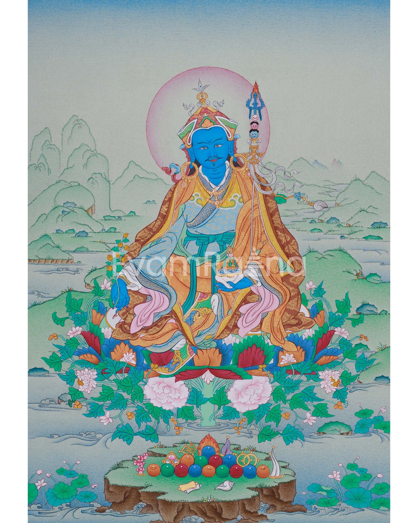 Guru Orgyen Menla Thangka