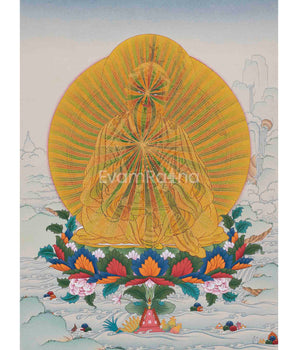 Guru Rinpoche In Rainbow Body, Buddhist Thangka