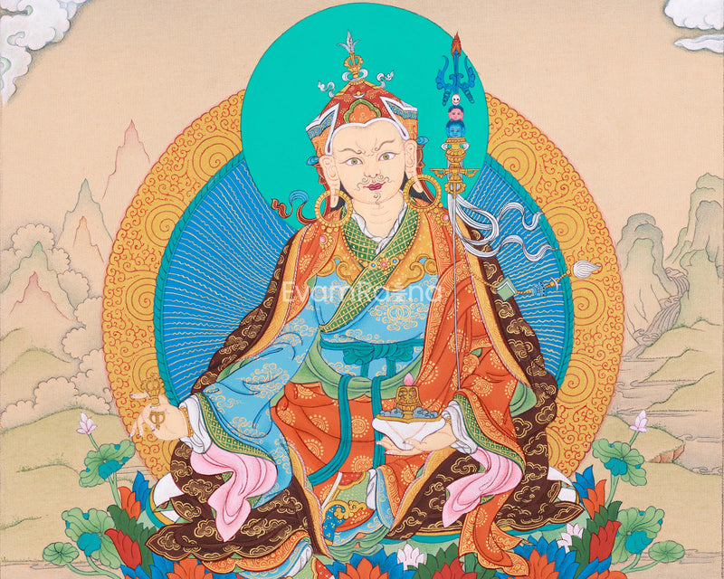 Guru Rinpoche Gold Thangka