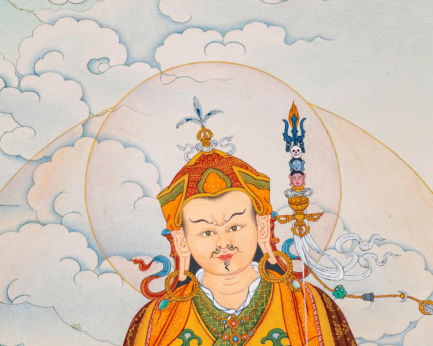 Surreal Lotus master Guru Padmasambhava Thangka