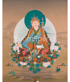 Traditional Padmasambhava Thangka Print