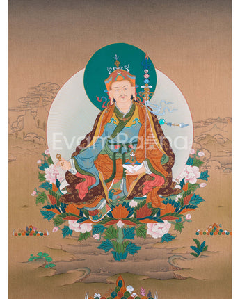 Traditional Padmasambhava Thangka Print